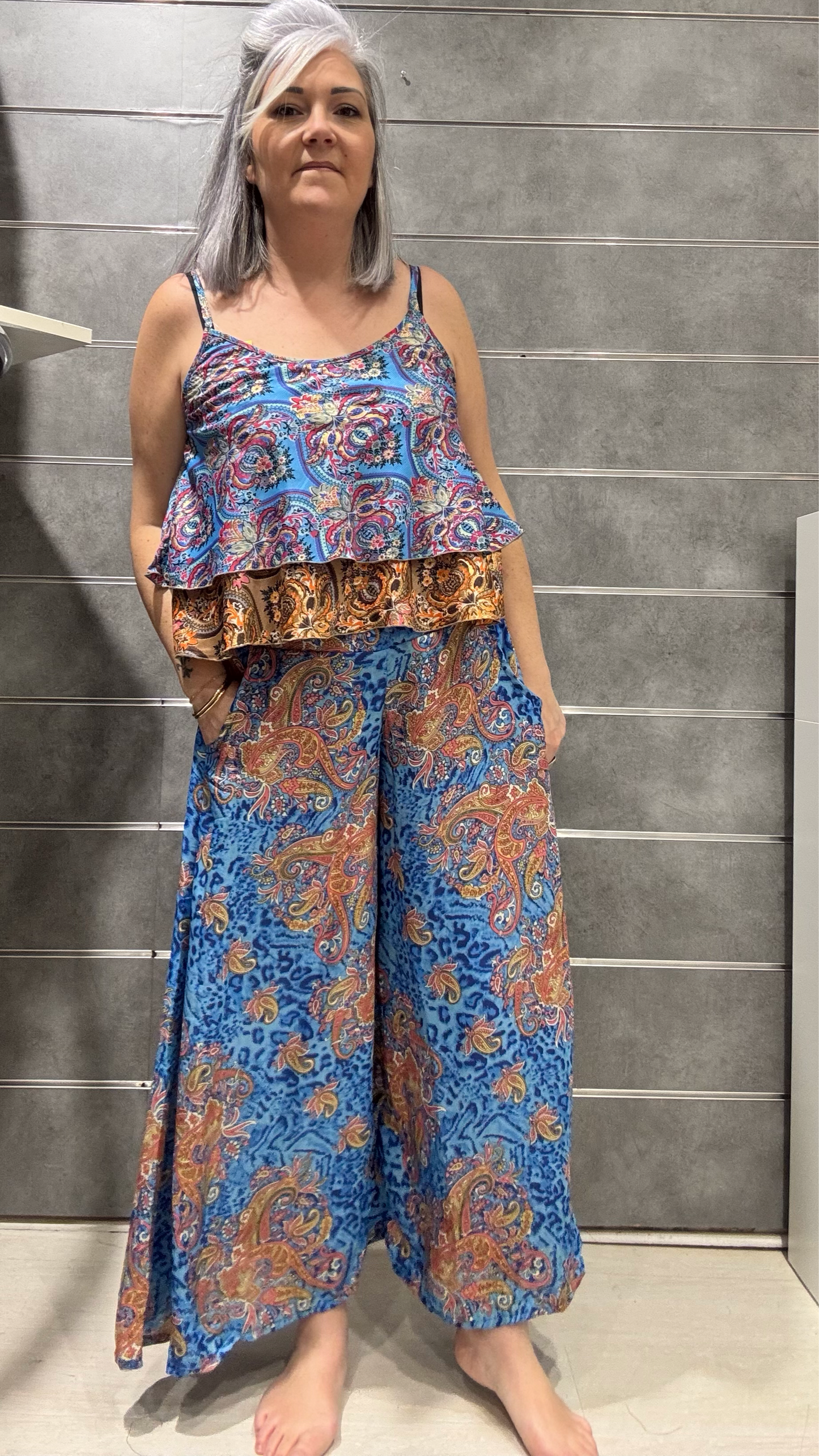 débardeur à volants