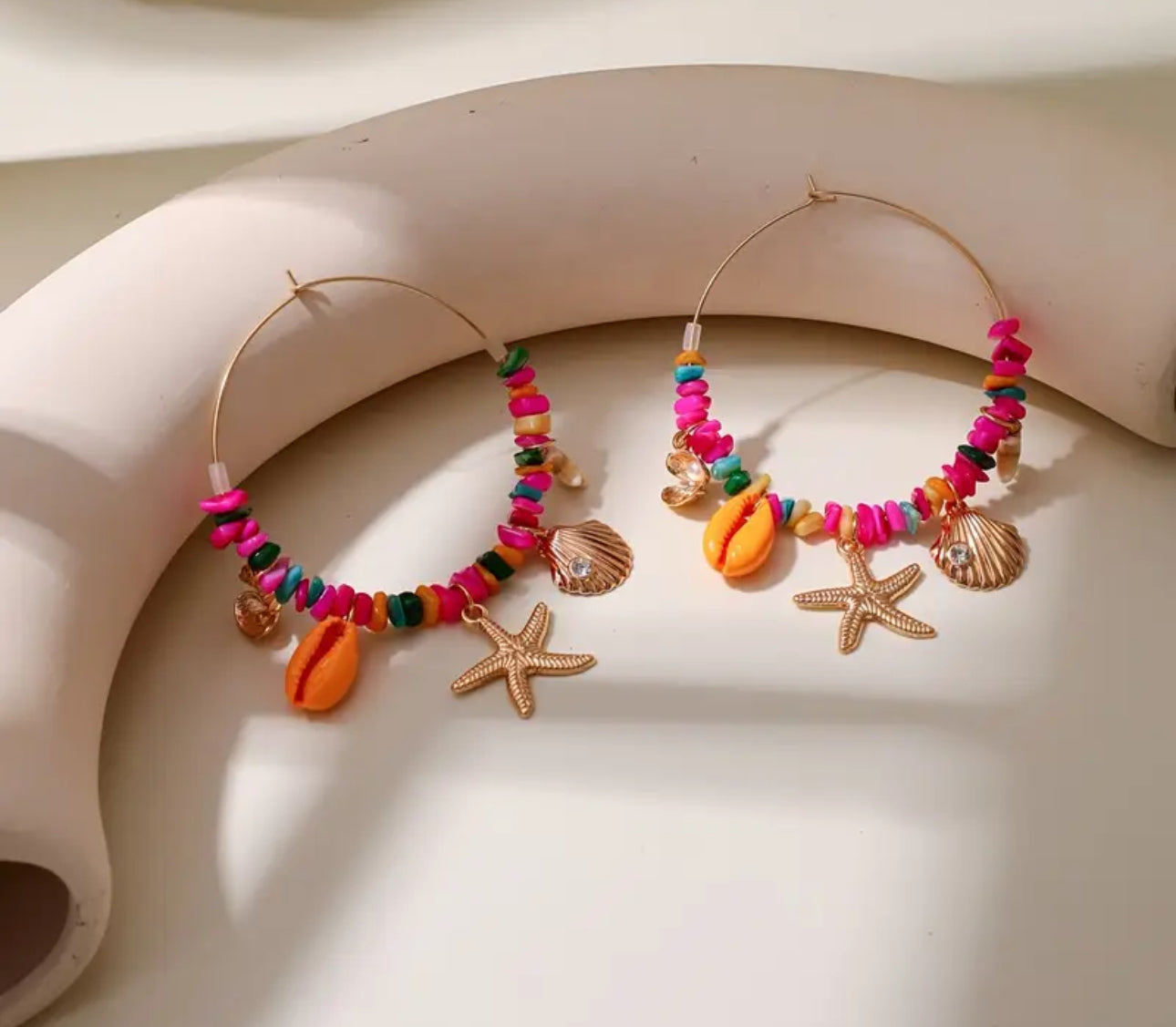 boucles d'oreilles plage