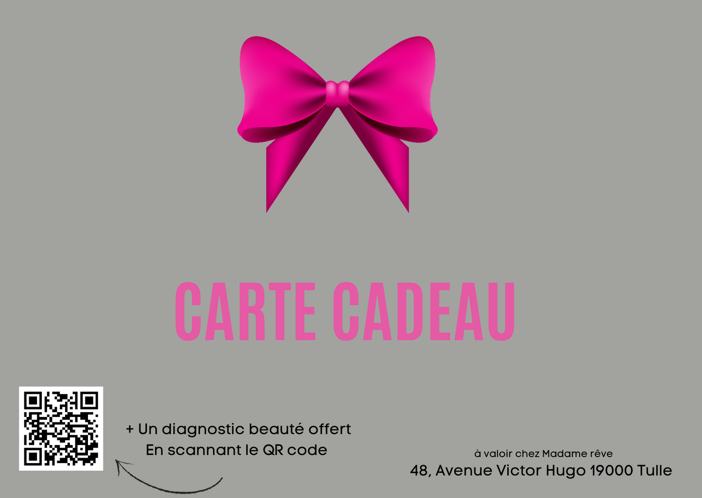 carte cadeau, carte cadeau avec plus, carte cadeau Tulle