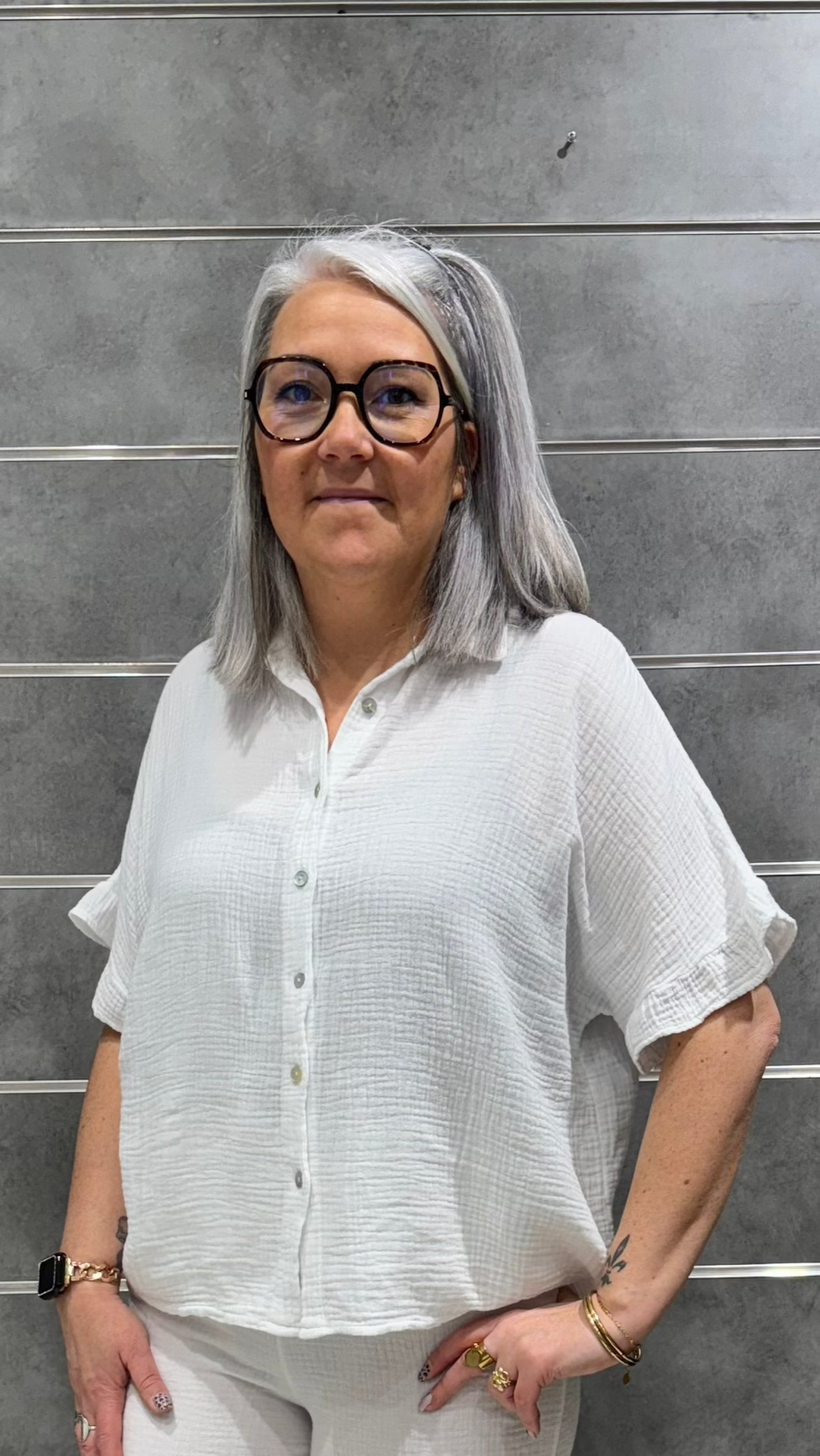 Chemisier gaze de coton Nina