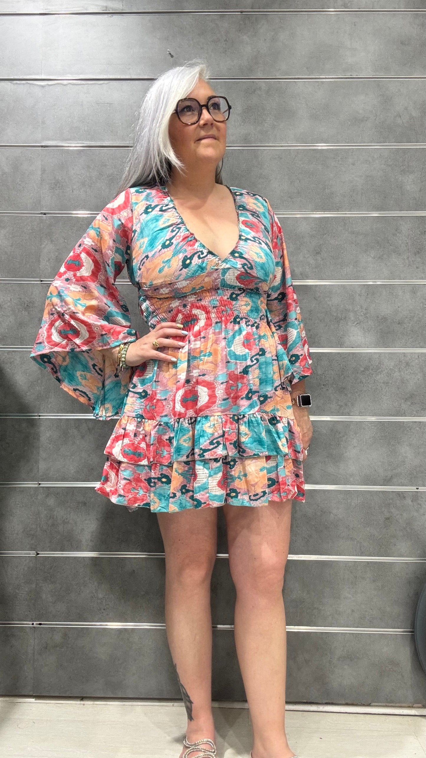 robe courte en soie femme