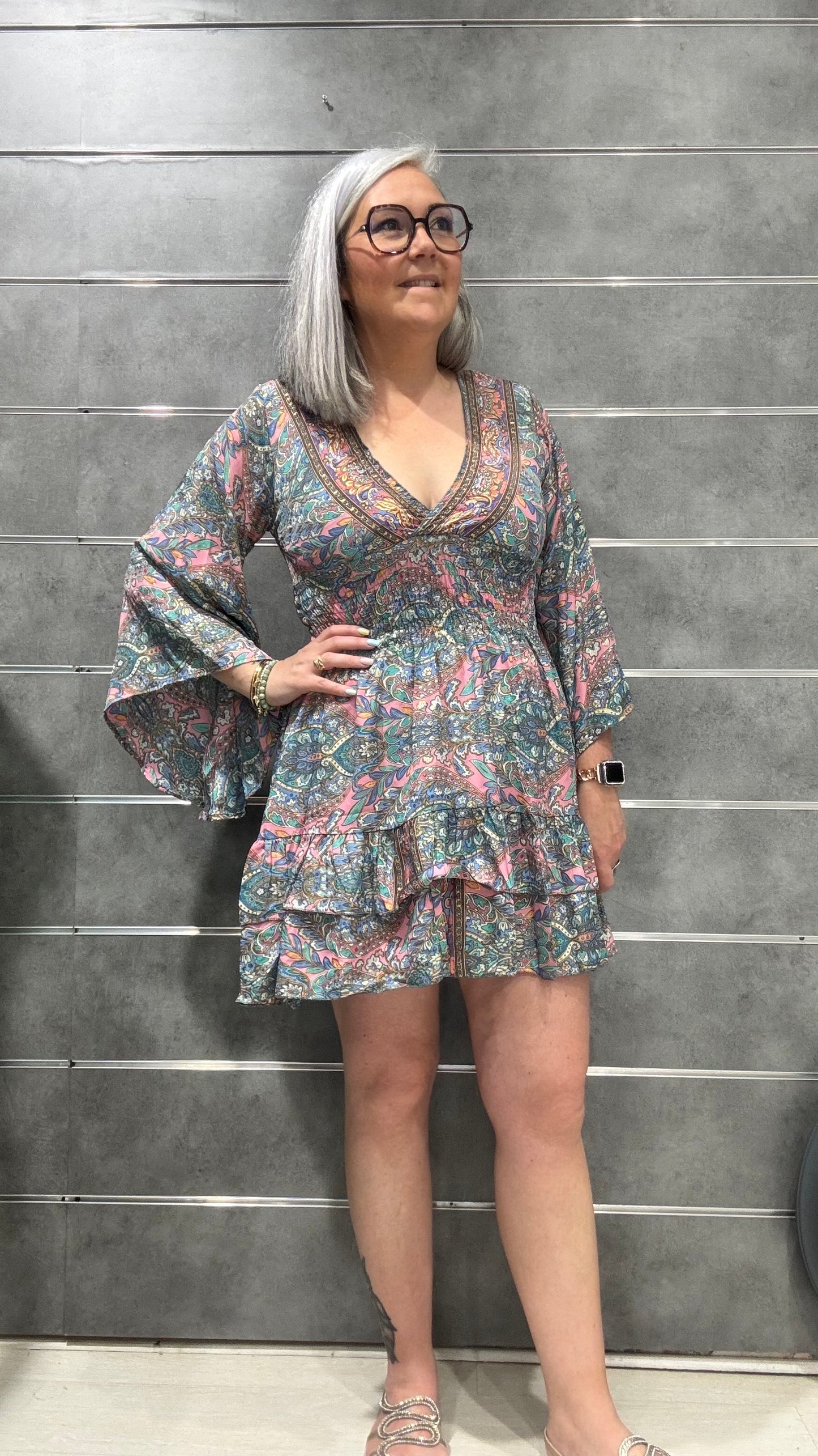 robe mini bohème chic