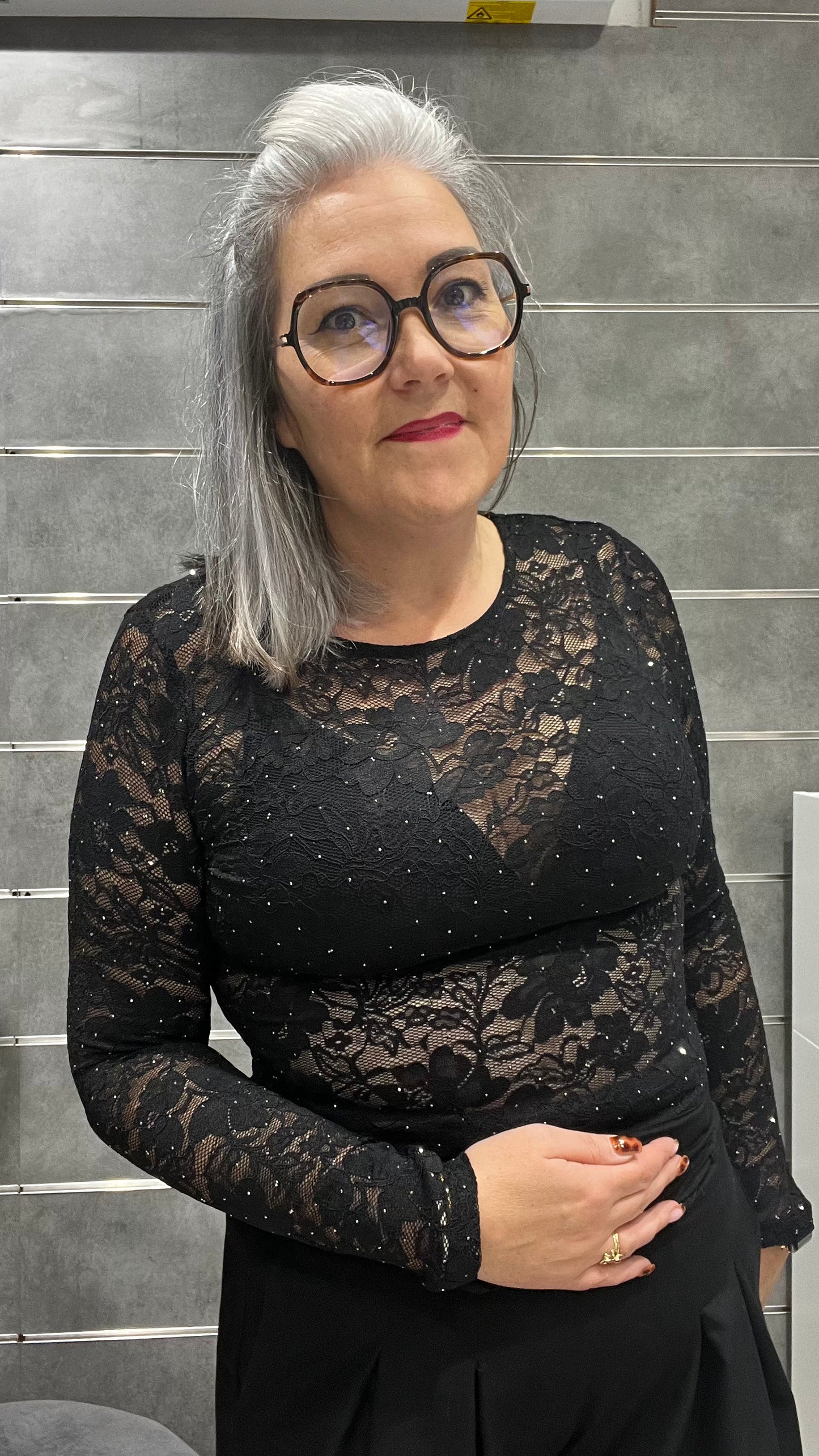 body dentelle et strass