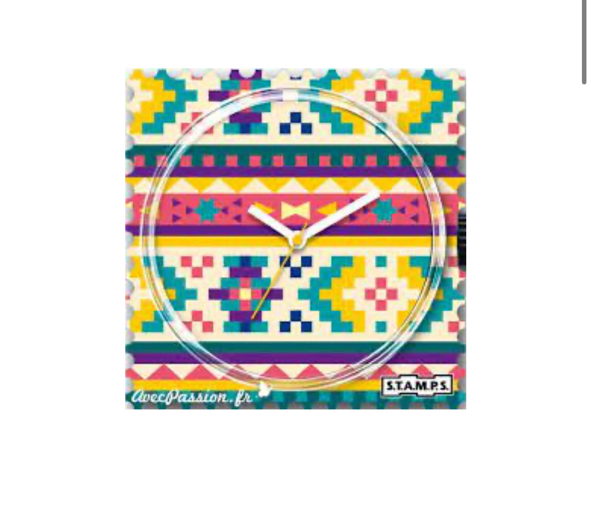 ethnique, montre, cadran stamps, boutique femme, Tulle