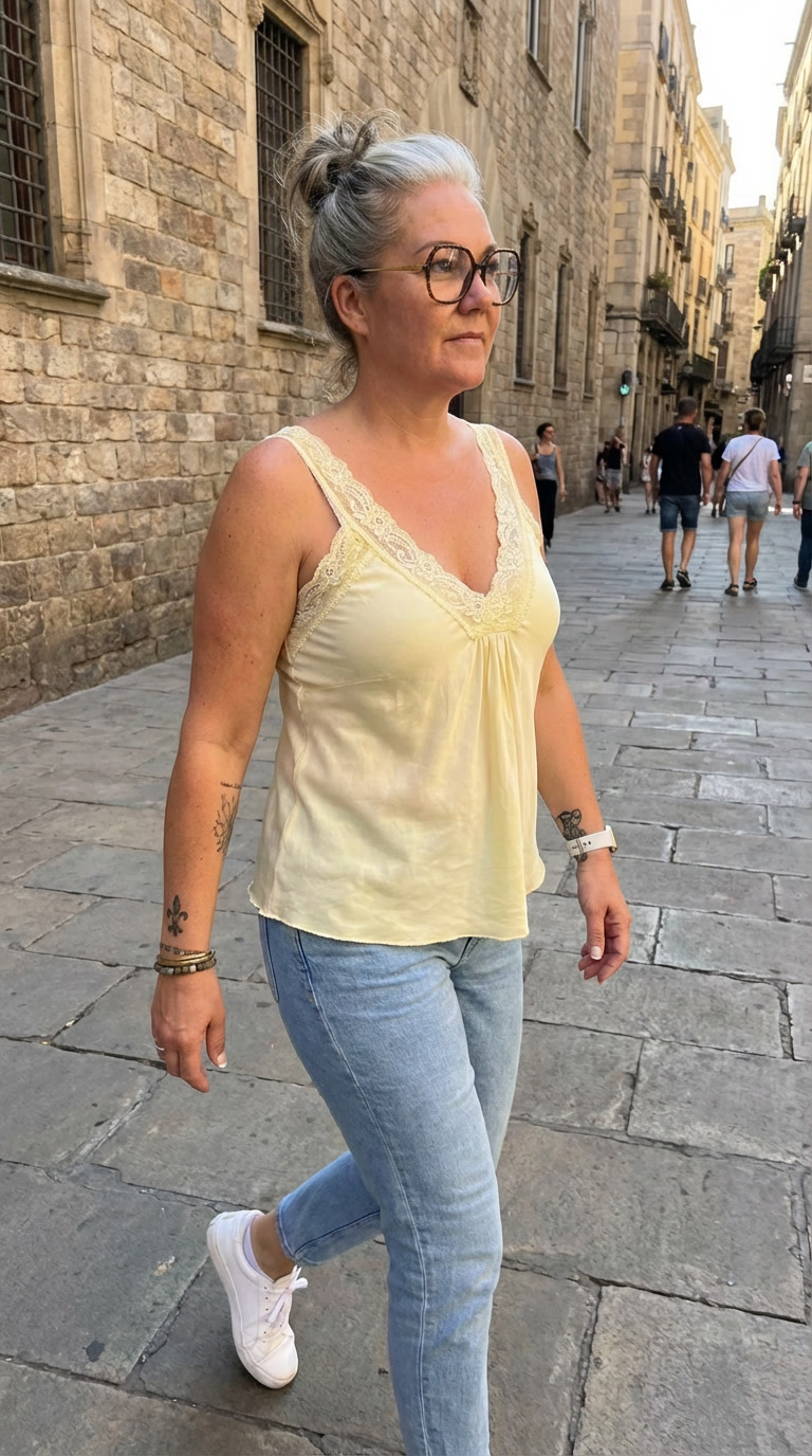 top femme viscose dentelle tendance