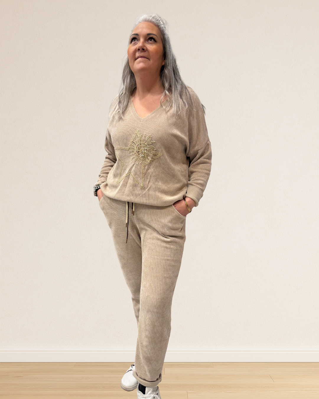 ensemble velours femme hiver