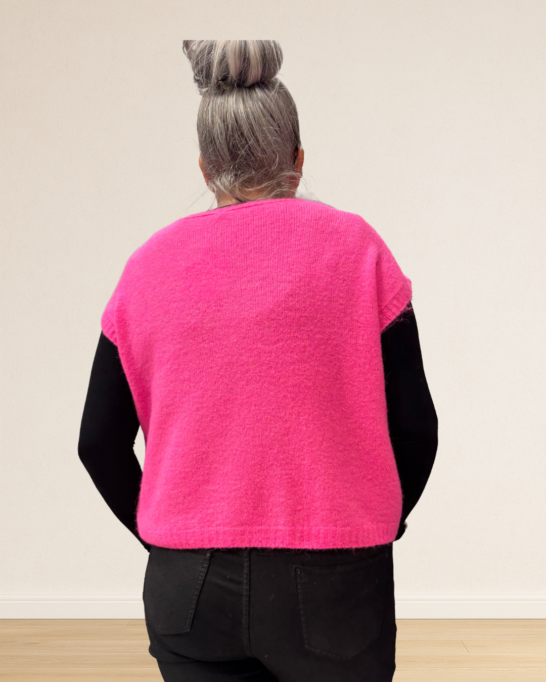 gilet chaud mohair femme taille unique