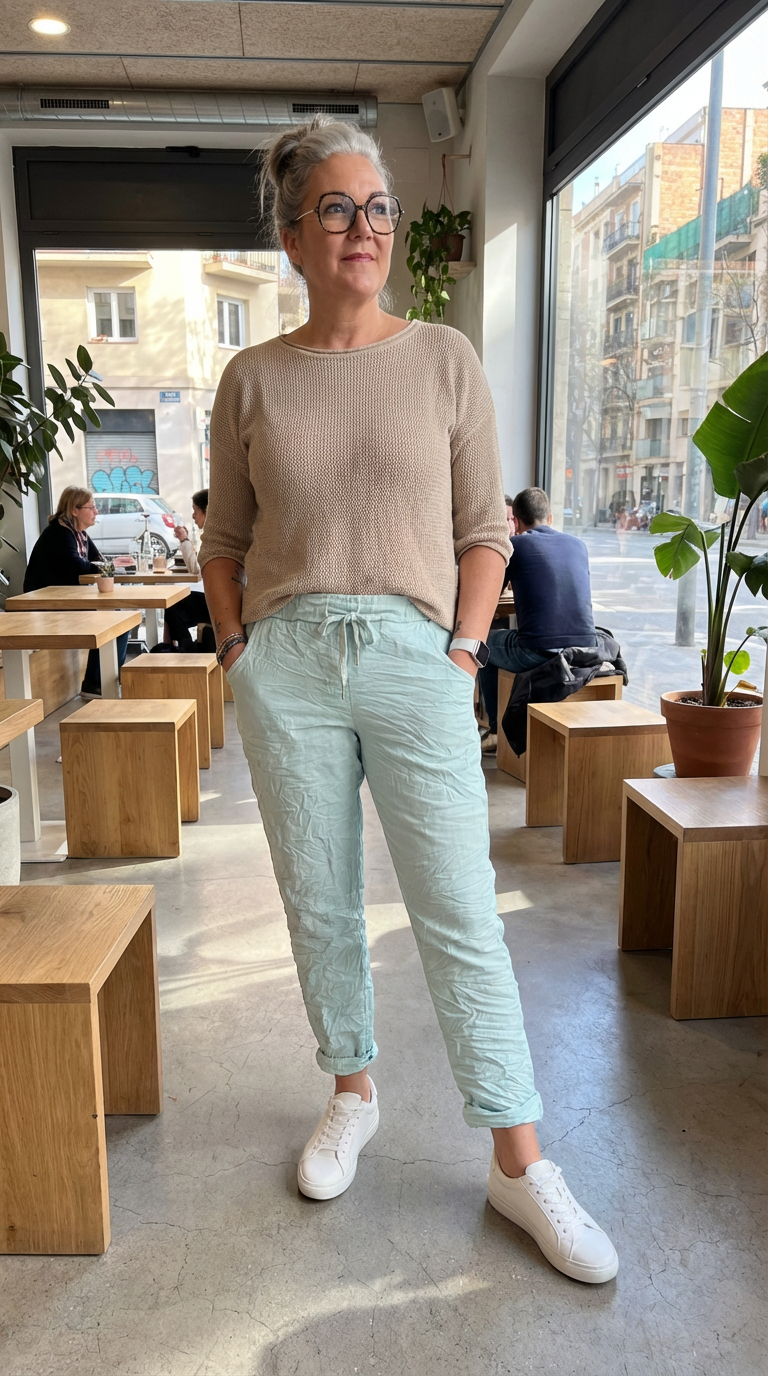 pantalon magique vert d’eau femme léger et confortable
été fluide taille élastique femme
pastel facile à porter