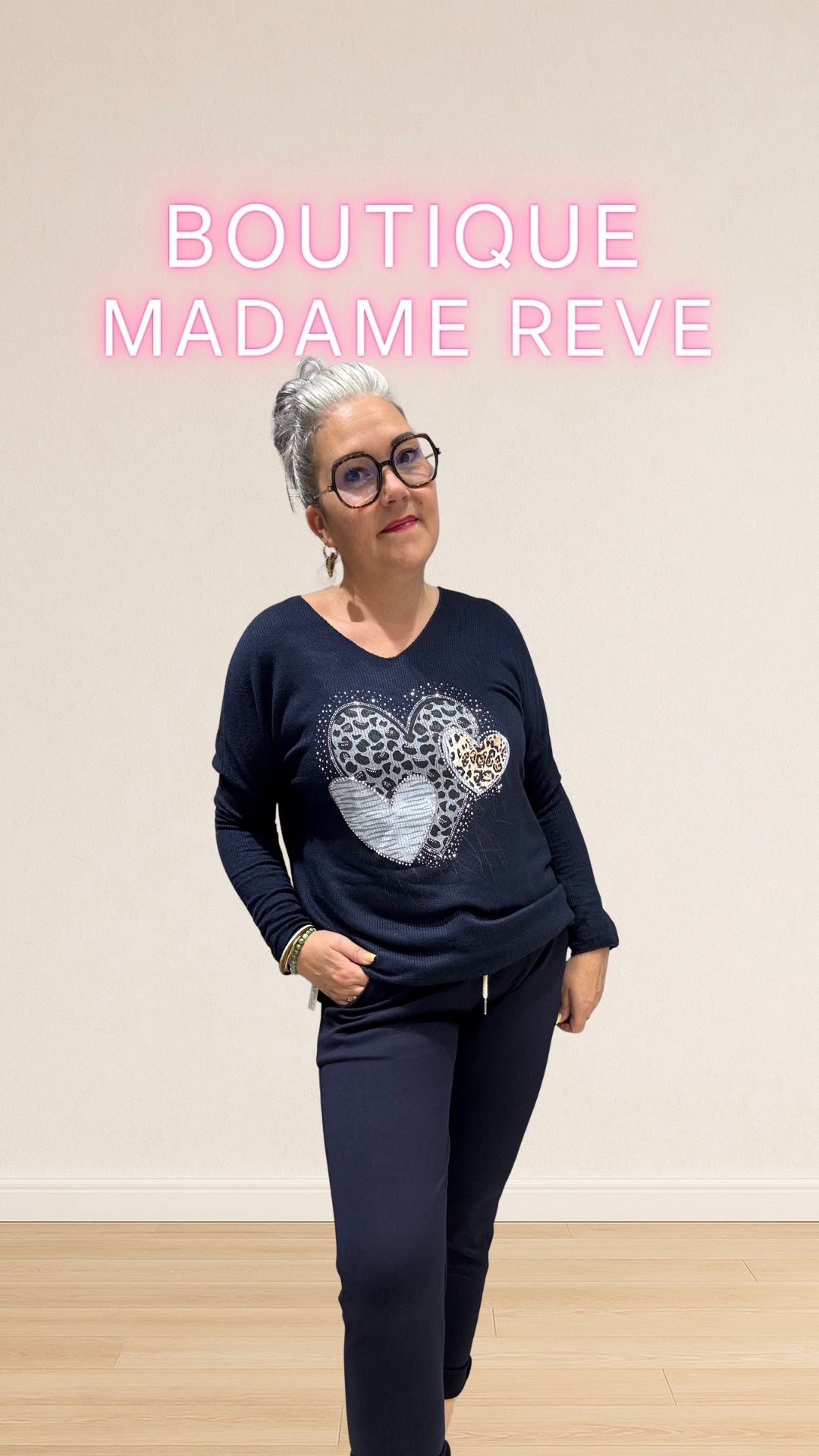 top manches longues bleu marine