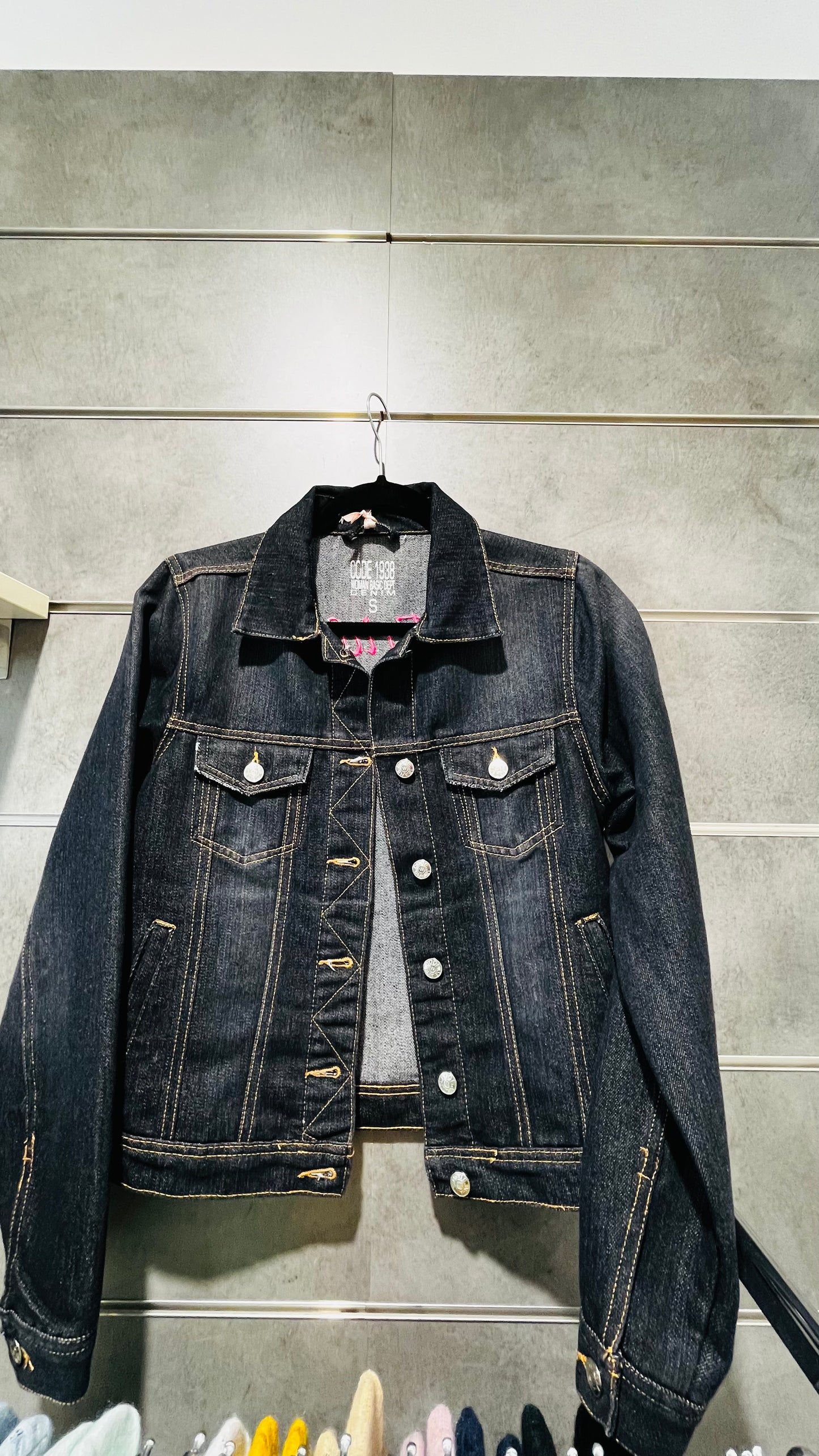blouson en jeans modèle unique fait main