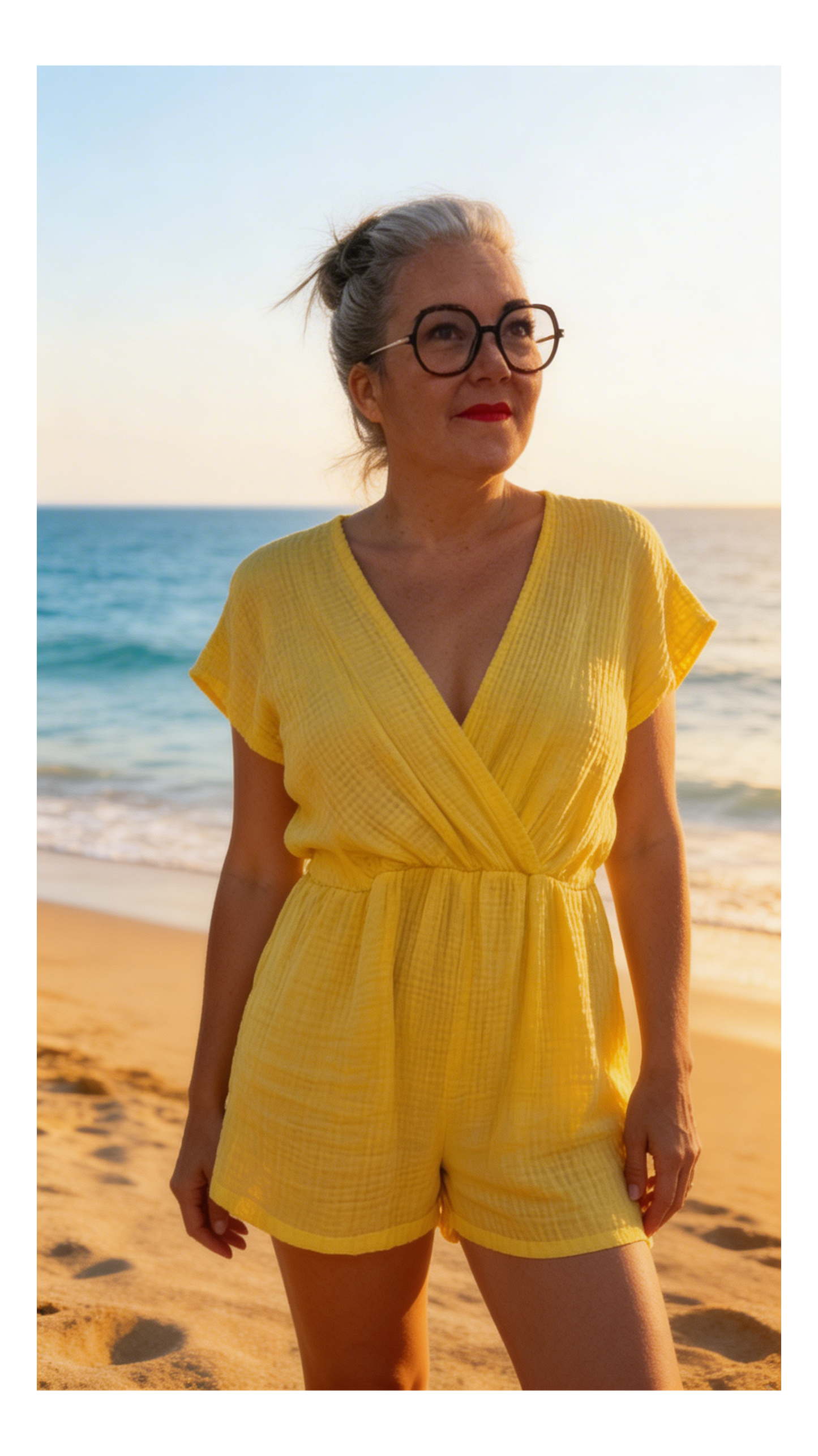 Couleur tendance jaune short