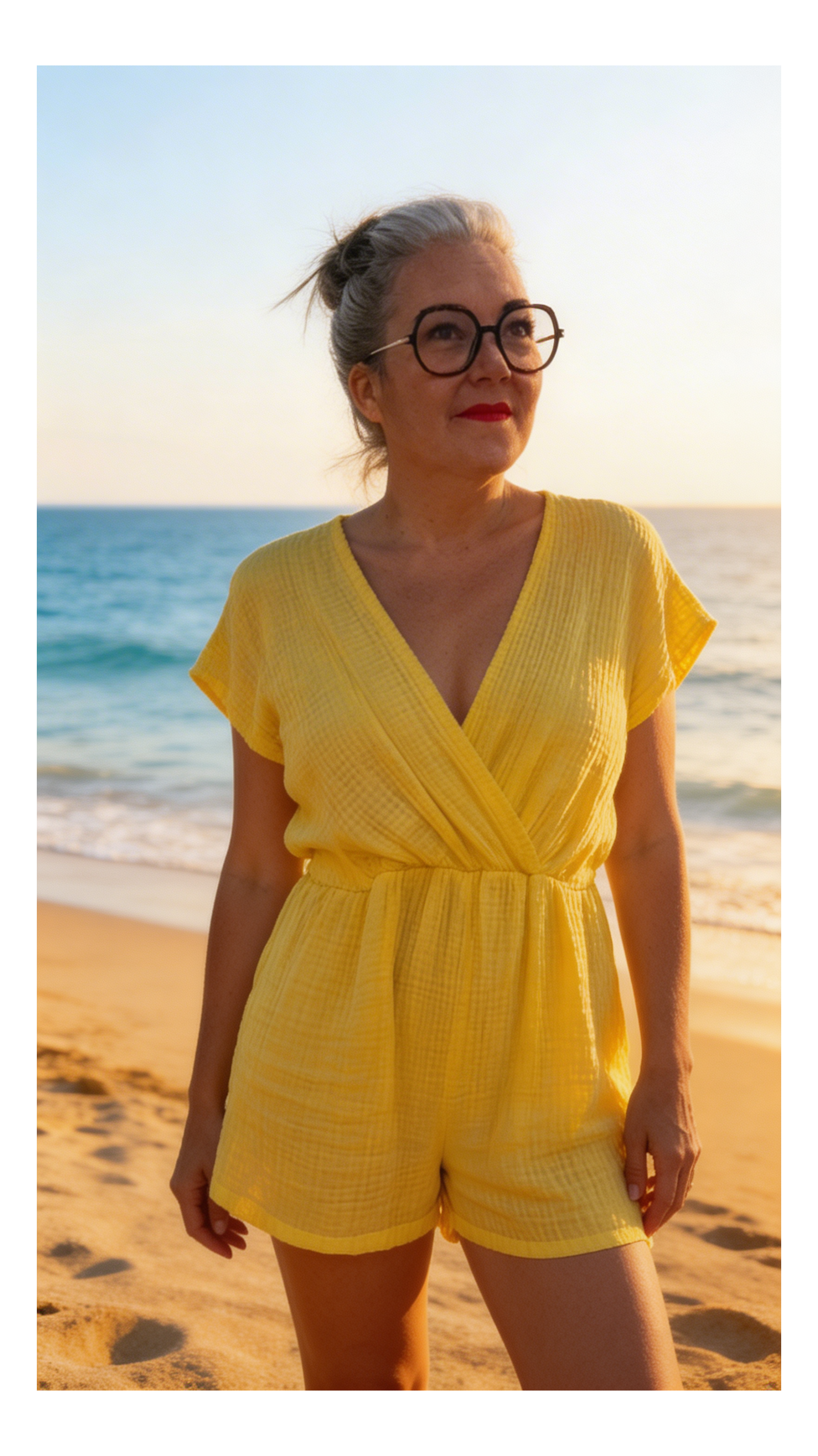 Couleur tendance jaune short