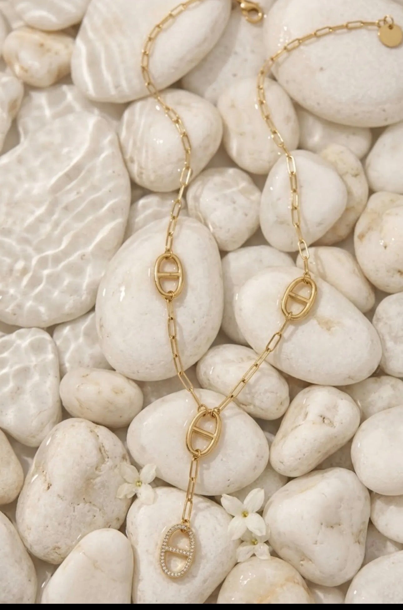 Collier maille marine acier inoxydable tendance 