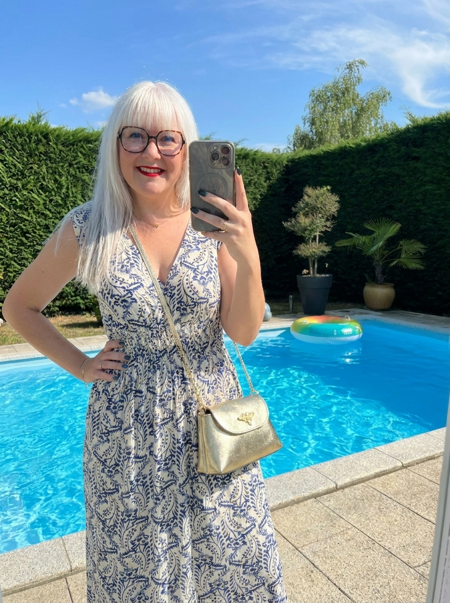 Robe longue grande taille 