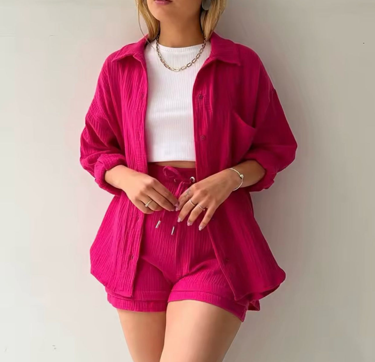 chemise gaze de coton femme