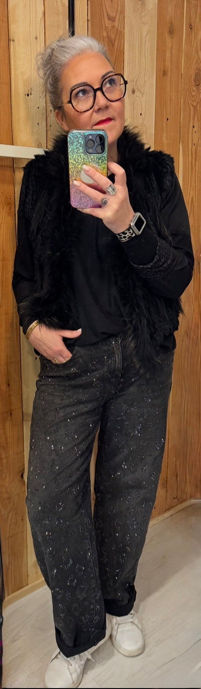 jeans paillette barel