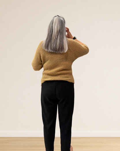 pull doux et respirant maille ajourée