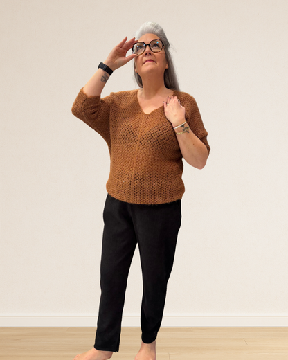 pull ajouré léger automne hiver