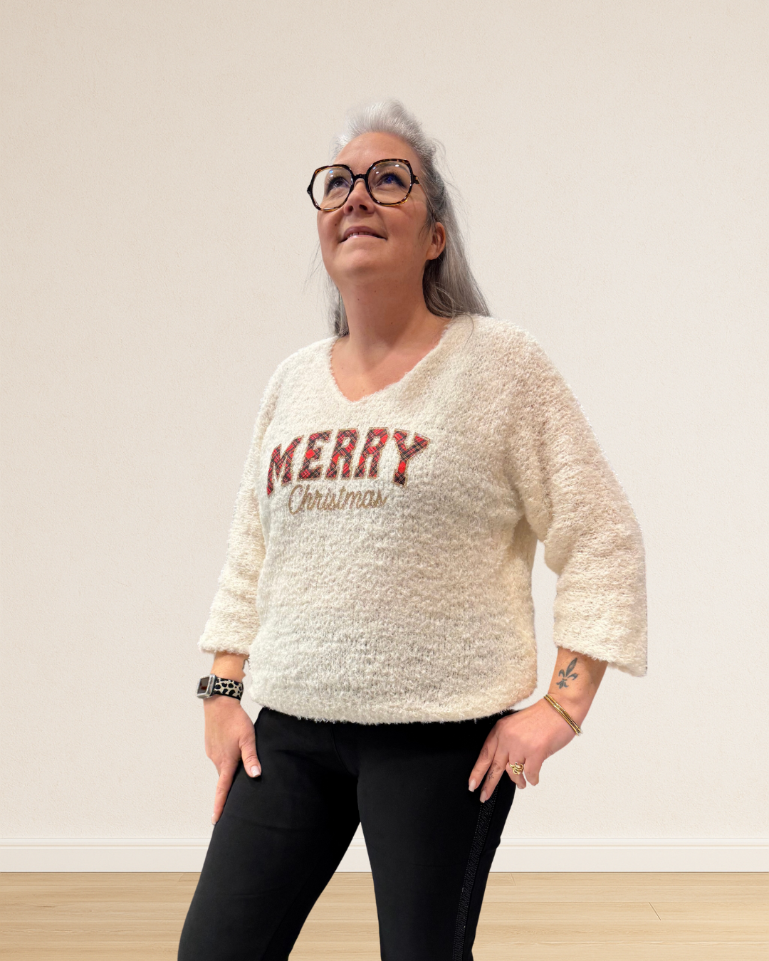 pull de noel brillant teddy 