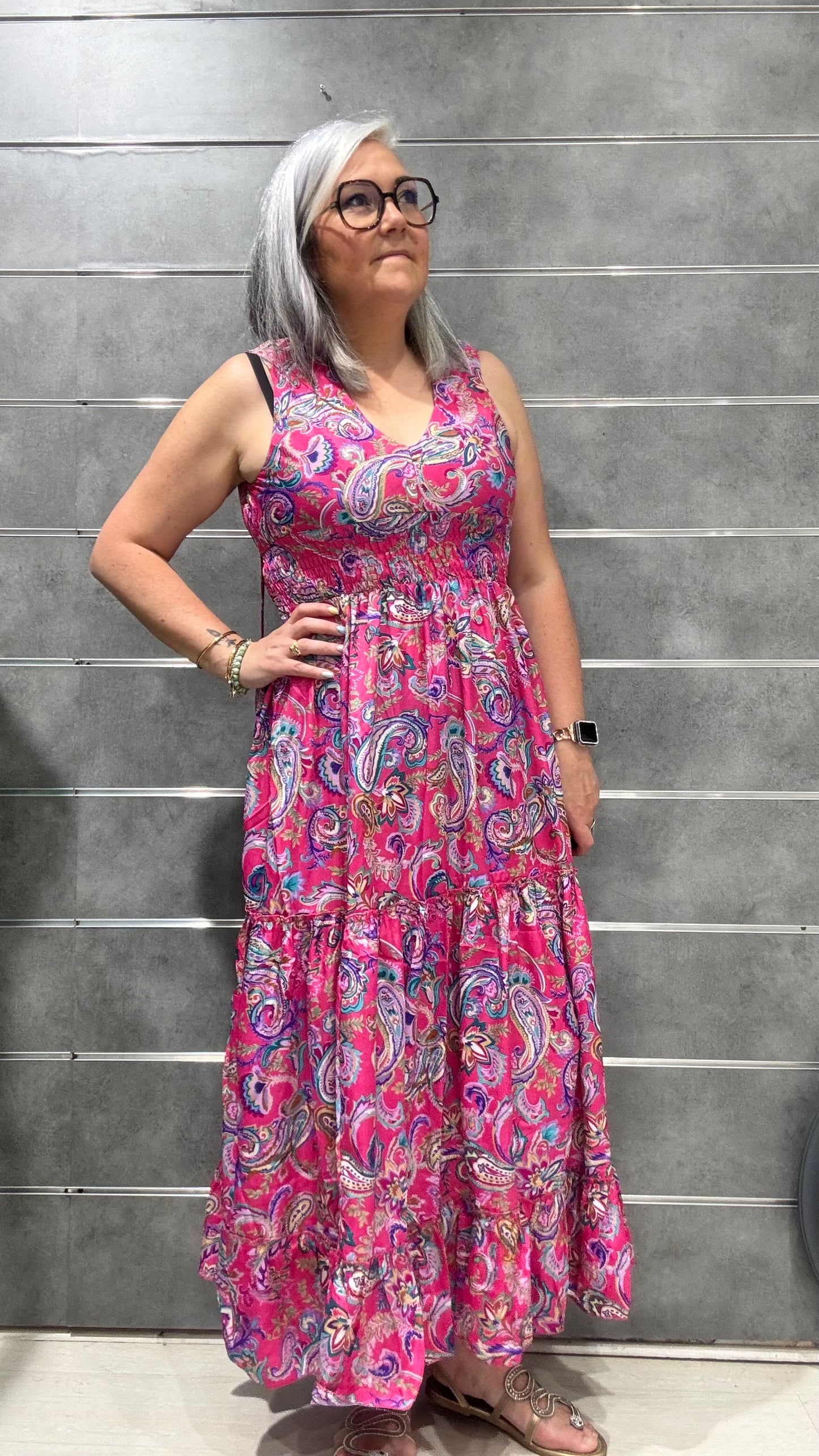 robe smock sous poitrine