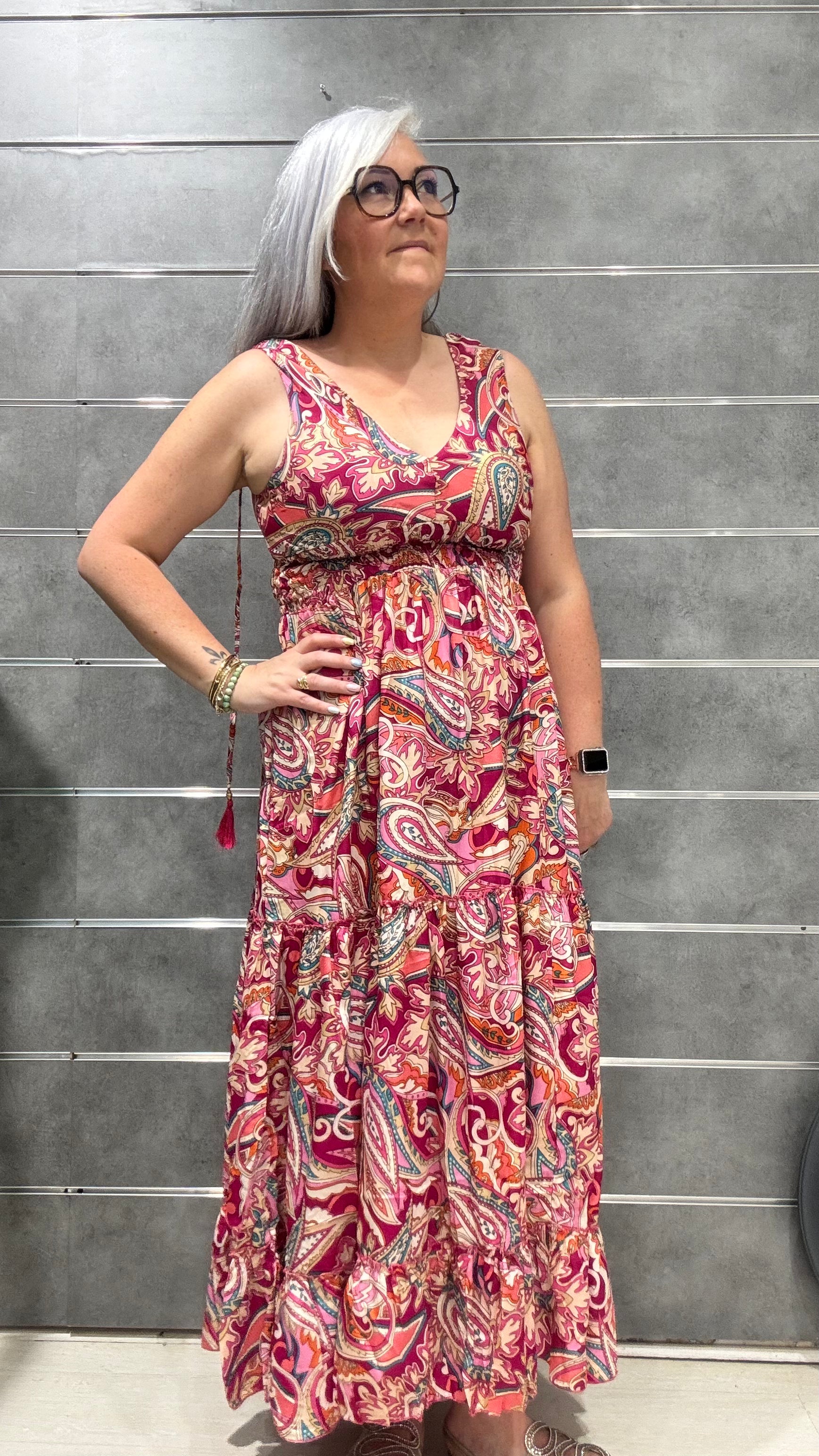 robe à larges bretelles femme