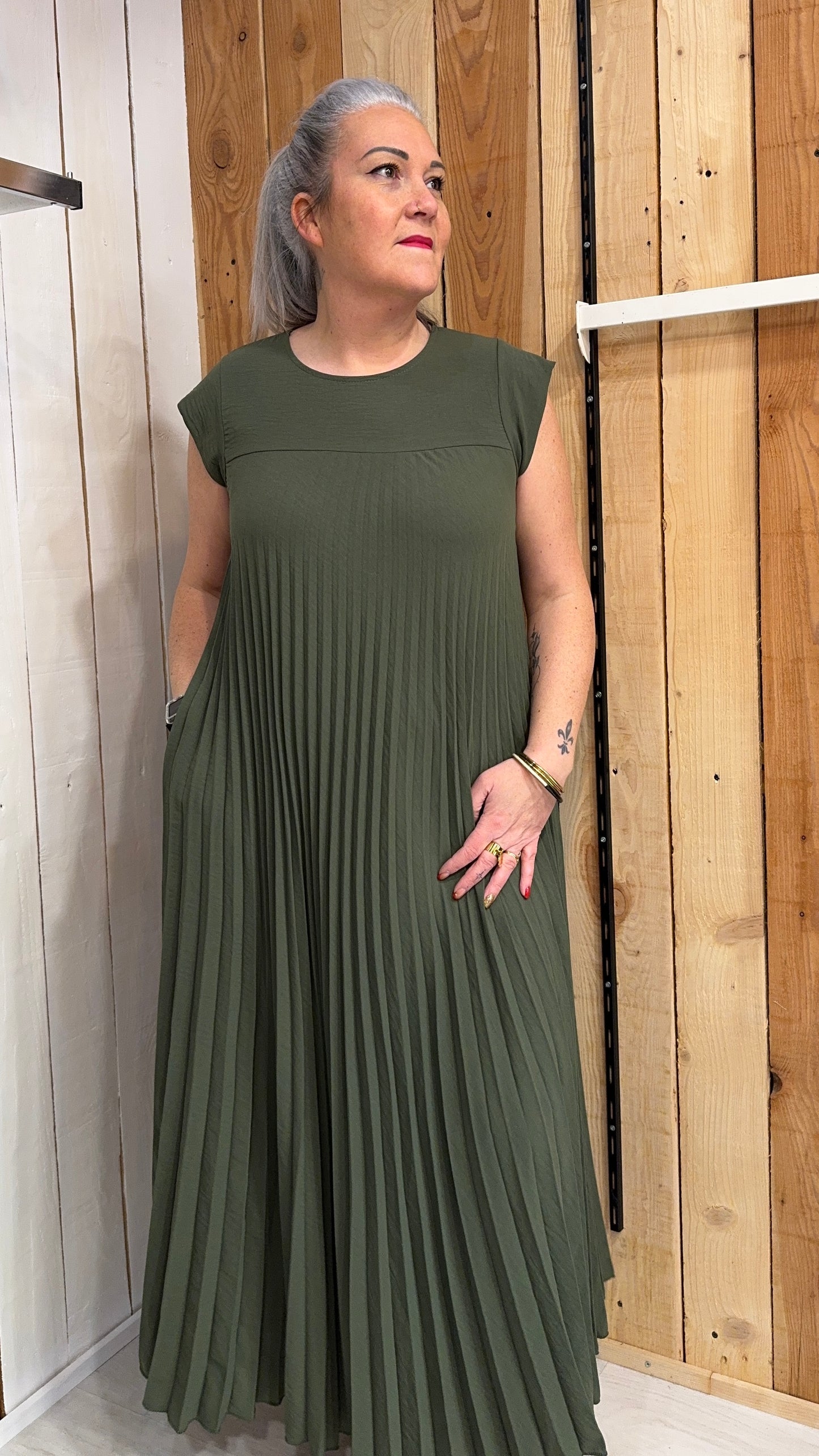 robe plissée grande taille tendance 