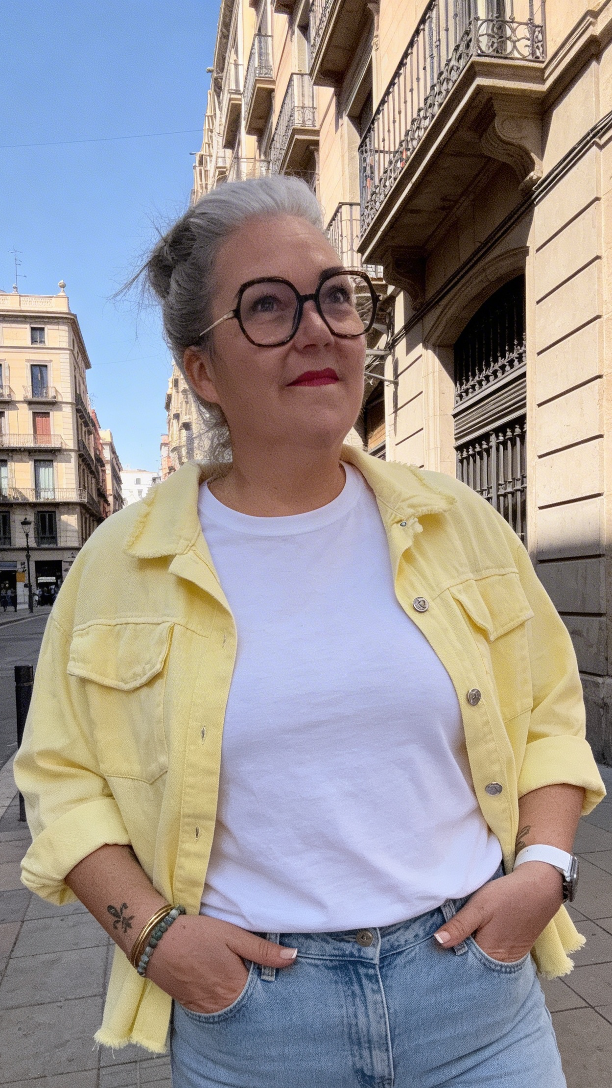 Blazer jaune pastel Italie tendance 
