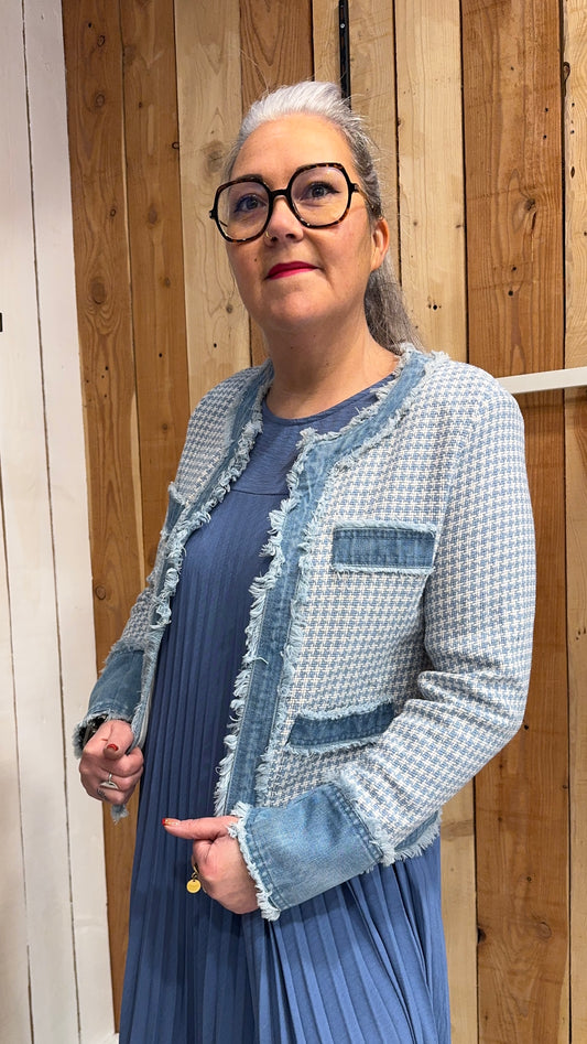 veste tweed femme moderne crala gianini