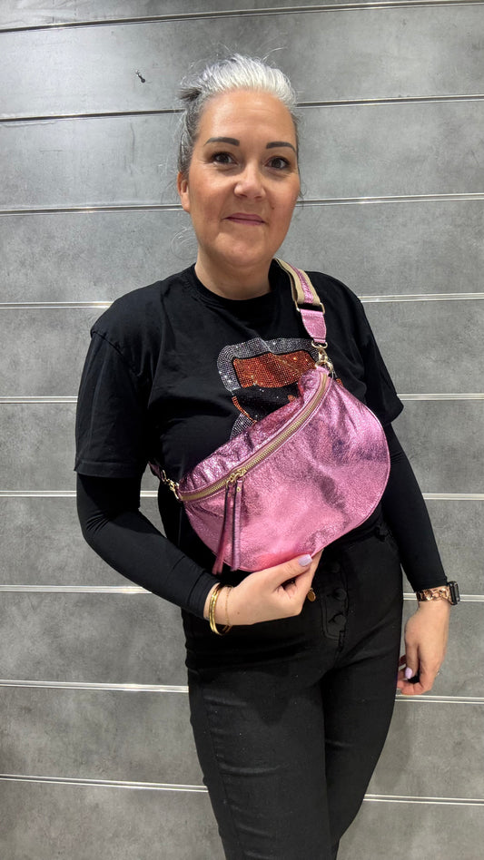 sac banane irisée femme