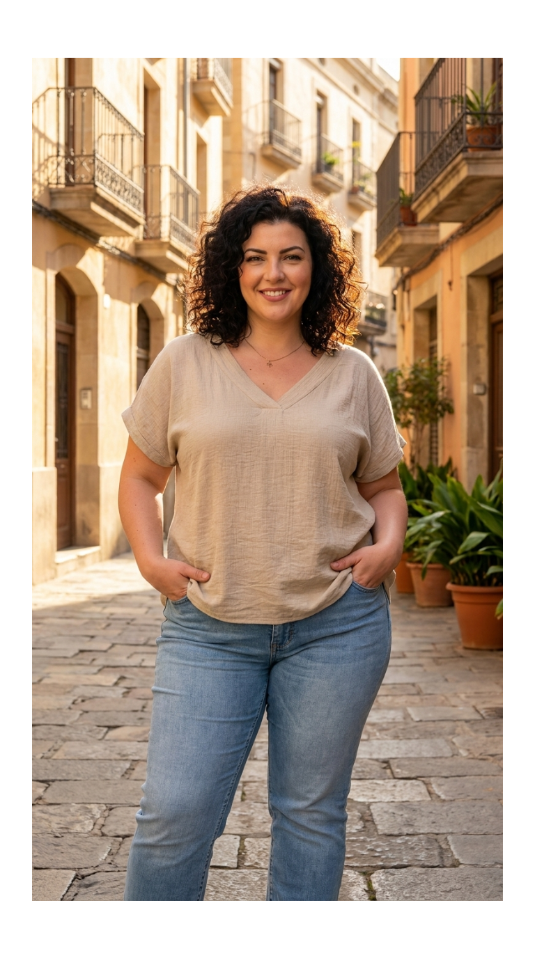 blouse beige femme
