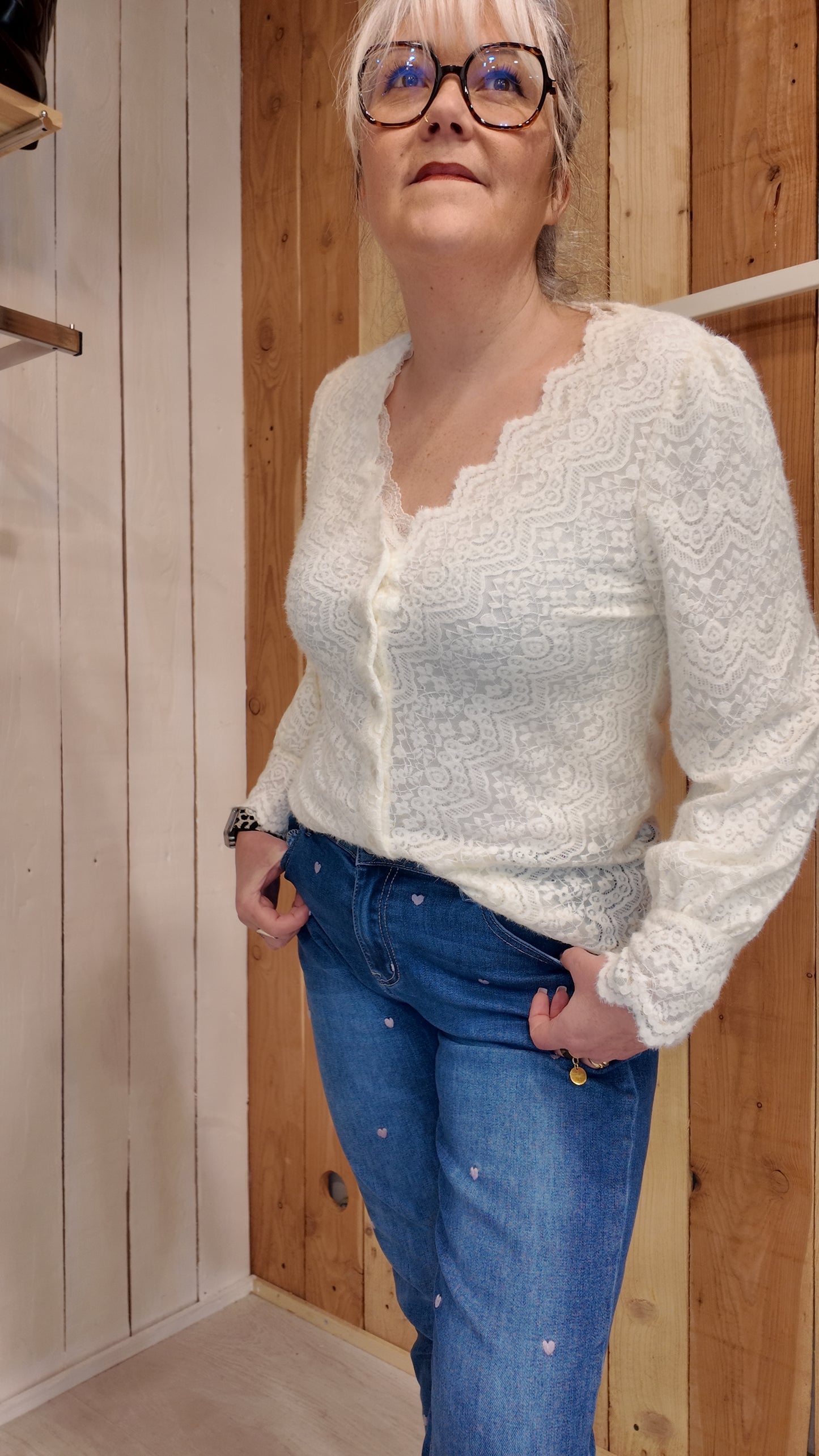 Blouse dentelle Johanna Paris