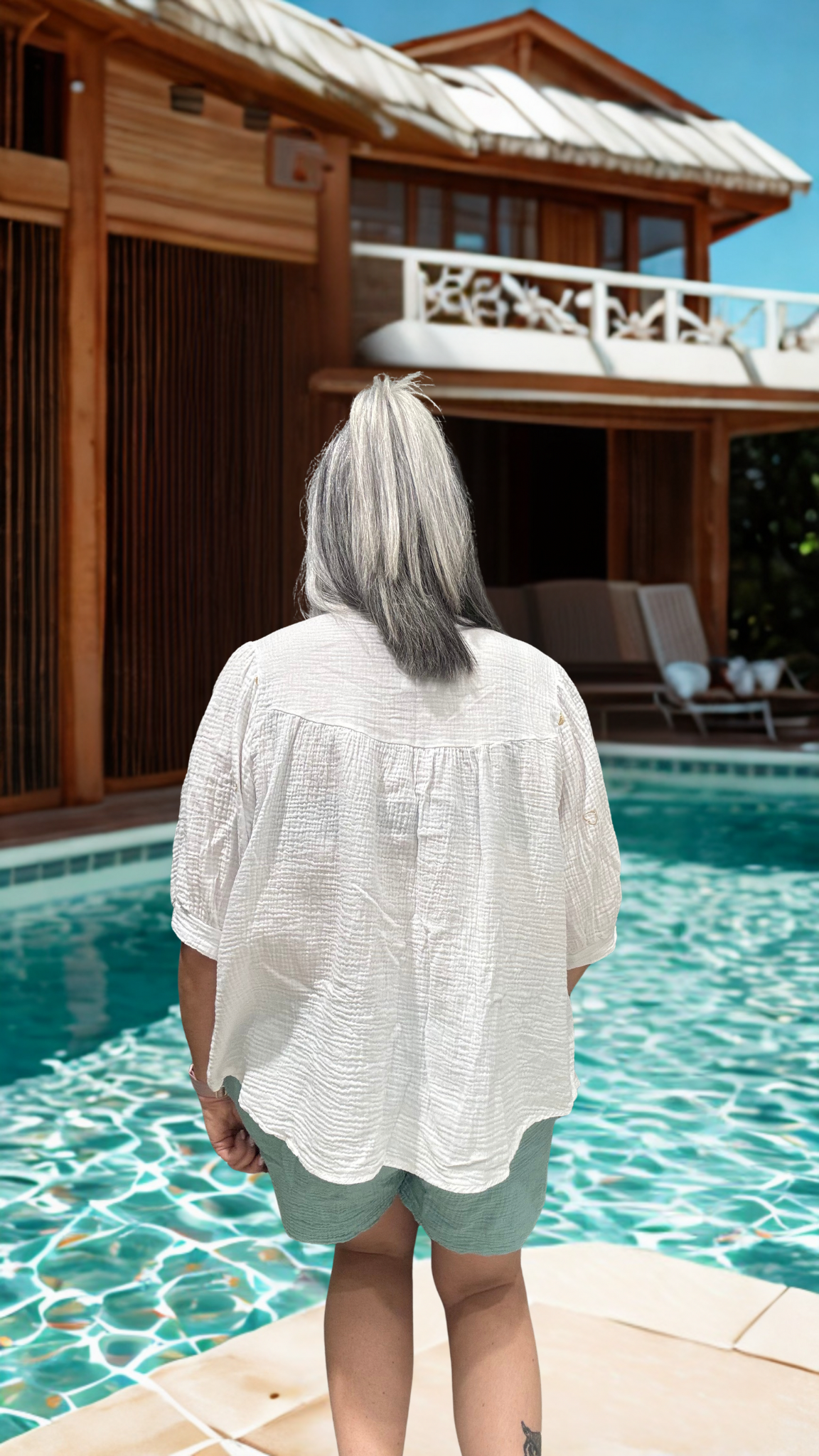 blouse oversize taille unique