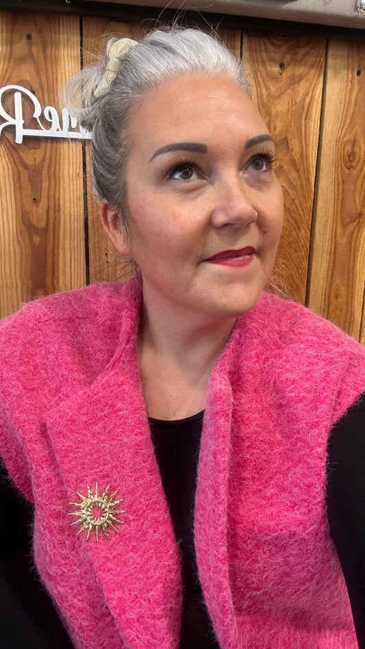 broche soleil tendance 