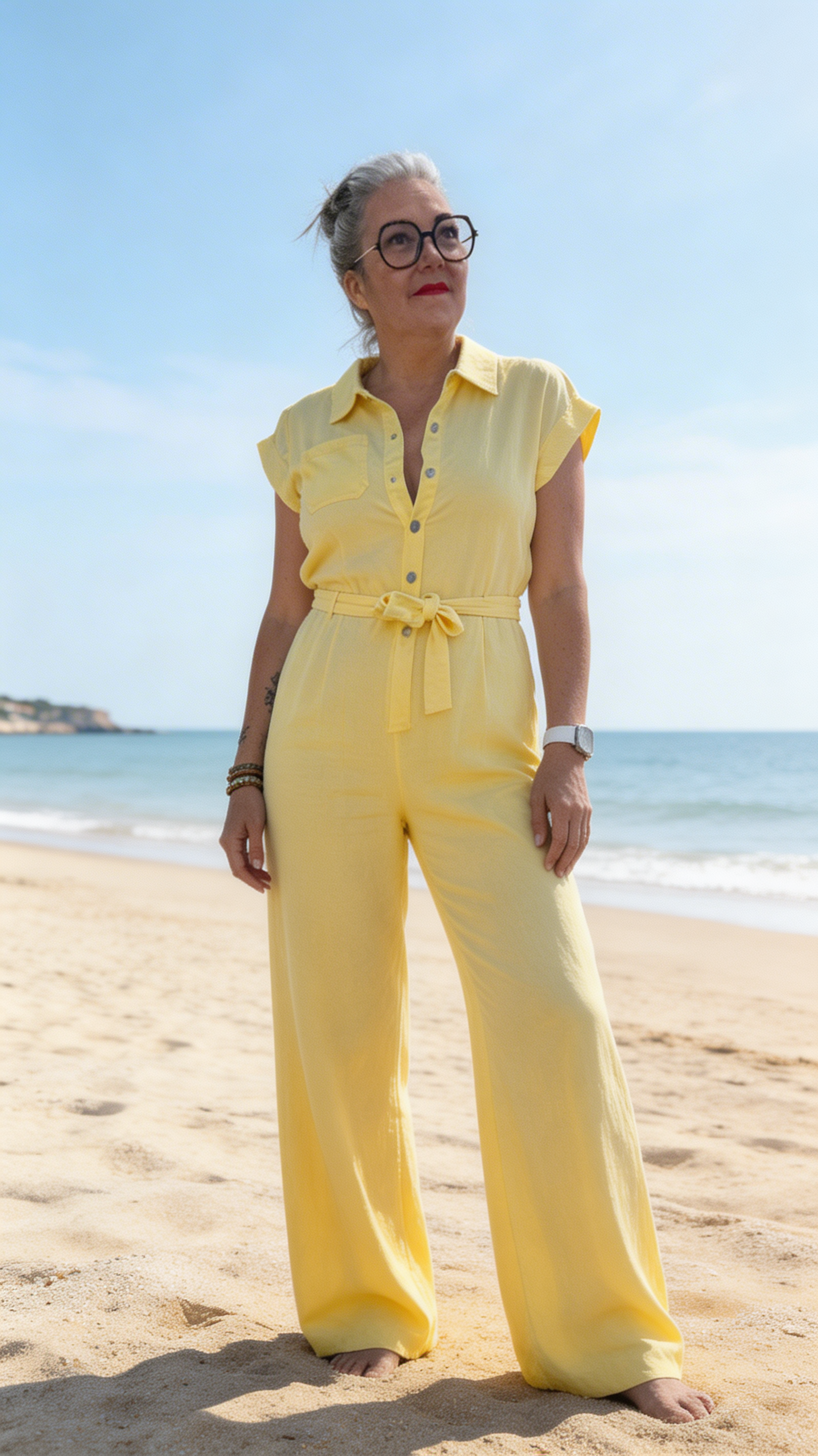 Combinaison pantalon mariage cérémonie plage été 