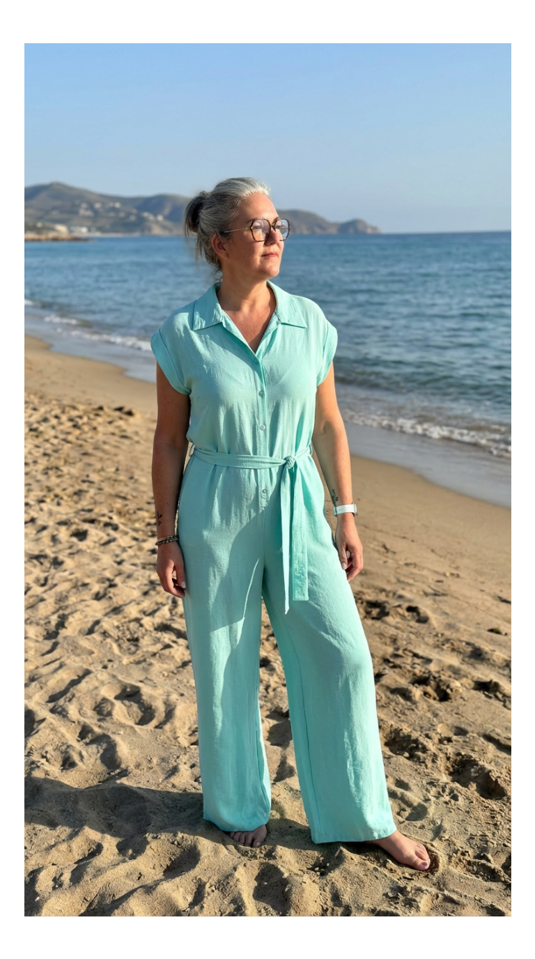 combinaison femme pantalon
tenue été femme
look facile 