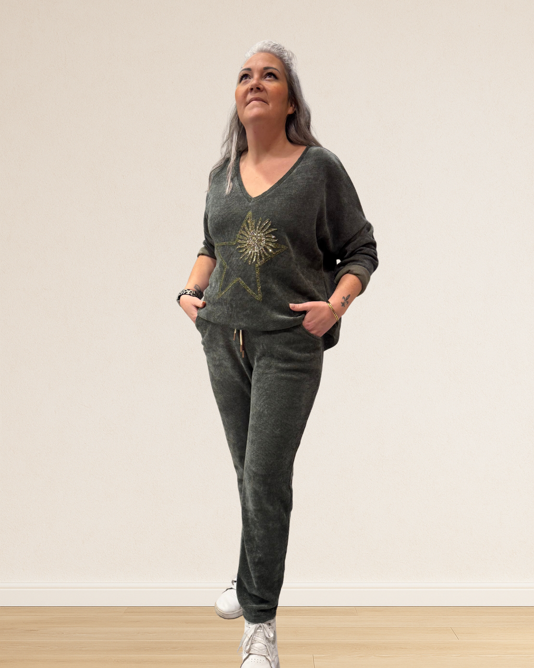 pantalon relax chic femme