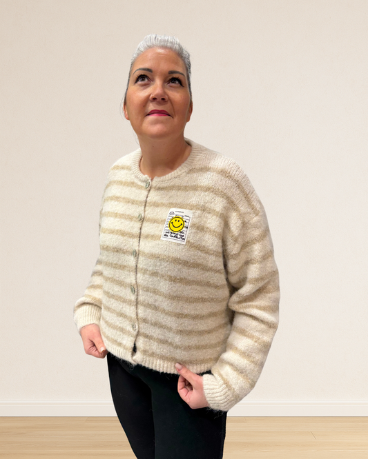 gilet rayures tendance hiver
