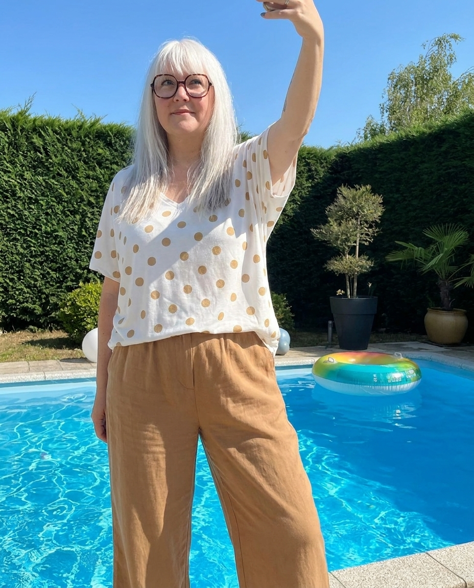  haut femme grande taille, t-shirt viscose, haut fluide,