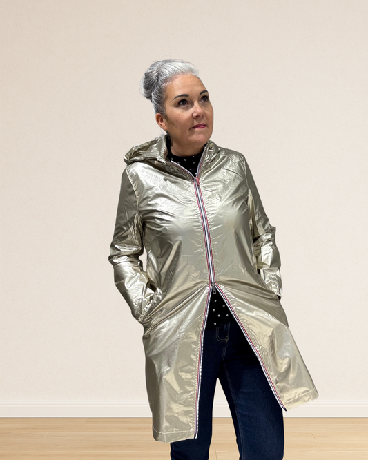 imperméable longue doré made in France 