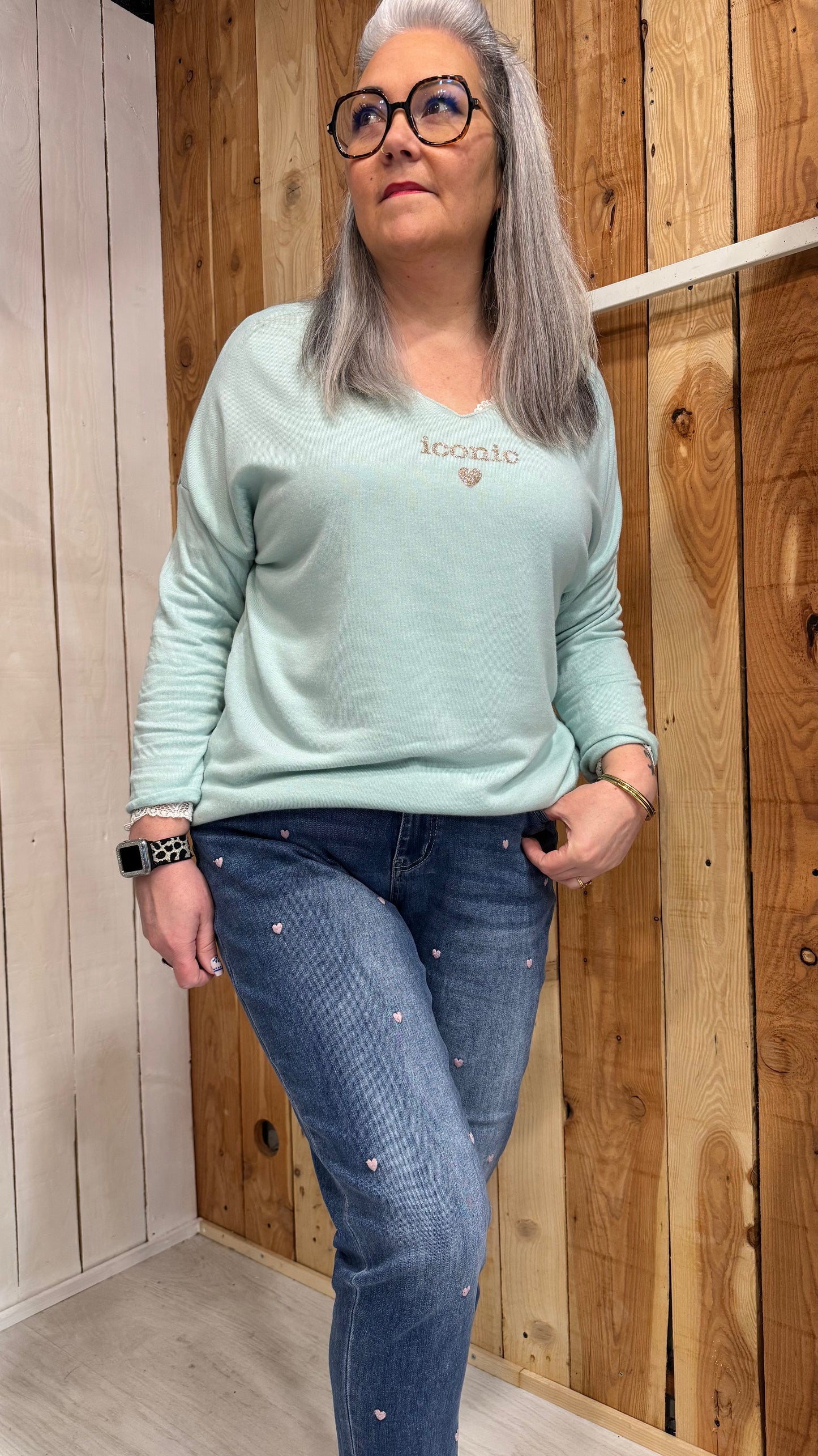 Jean femme coupe confortable agréable au quotidien