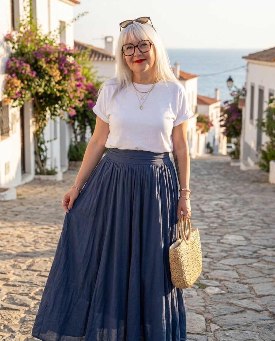 Jupe marine femme, jupe kaki femme, jupe beige femme, jupe jaune femme, jupe noire femme, mode femme bohème, boutique vêtements femme Tulle, Madame Rêve boutique femme.