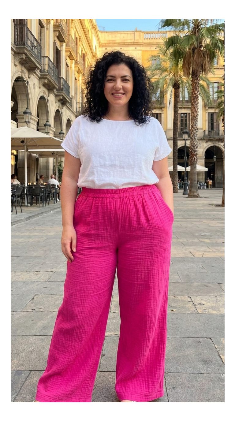 pantalon fluide femme grande taille