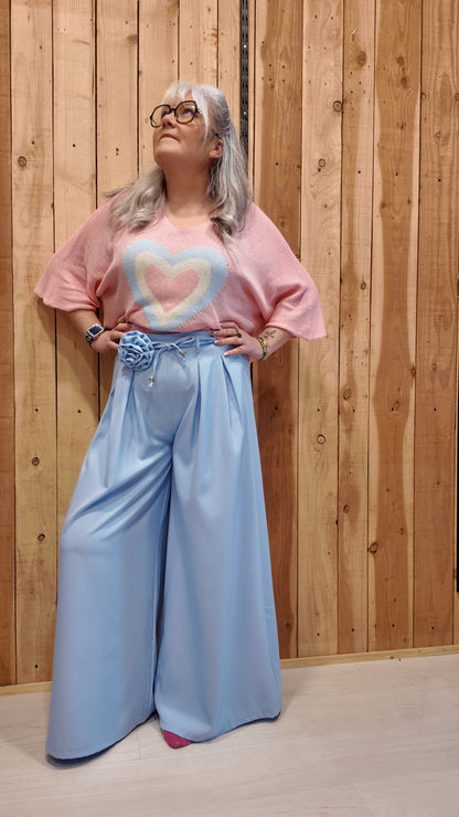 Pantalon palazzo femme coupe ample chic tenue élégante moderne