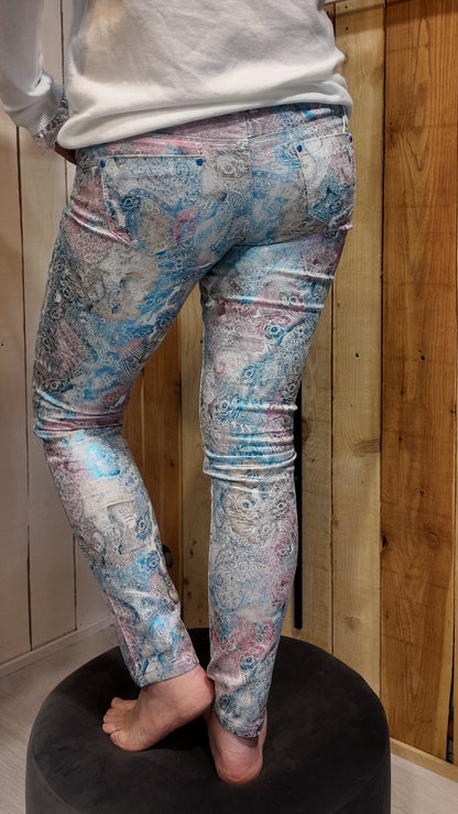 jean imprimé femme printemps