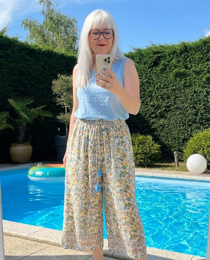 pantalon vacances femme, pantalon bohème chic, boutique femme Tulle, Madame Rêve.