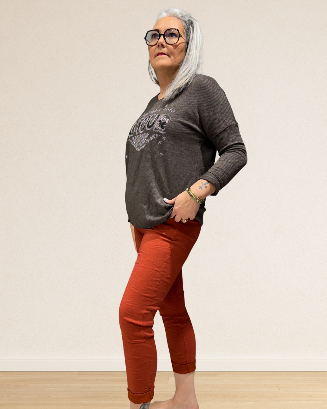 pantalon sans fermeture éclair 