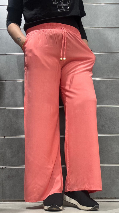 pantalon large viscose