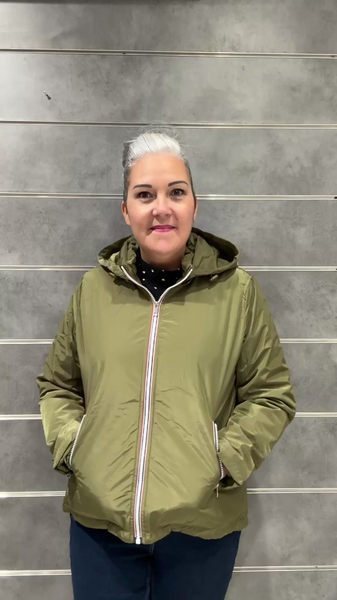 veste imperméable kaki femme look urbain