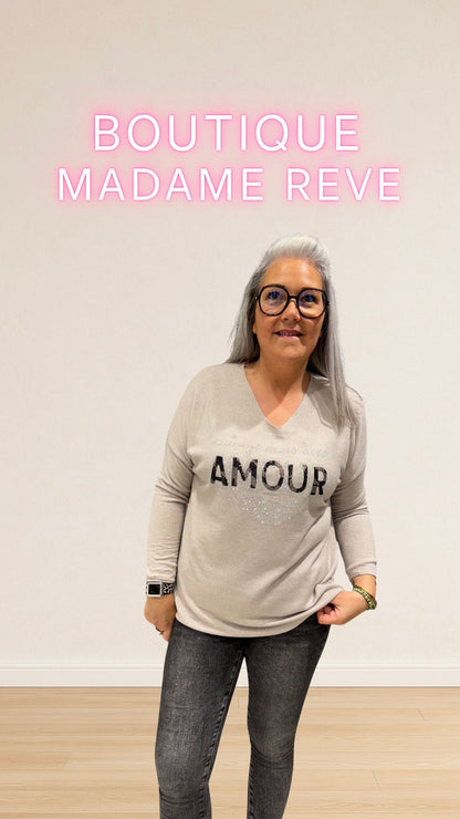 pull de l'amour cadeau slogan 