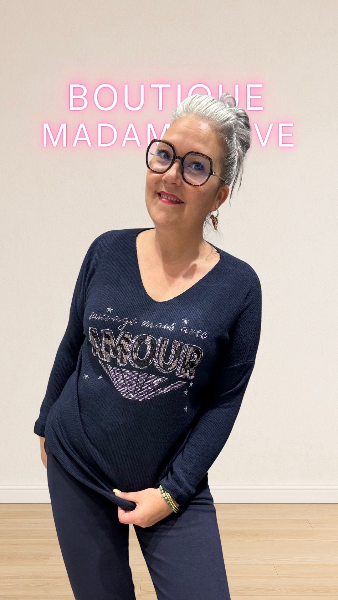 pull avec paillettes